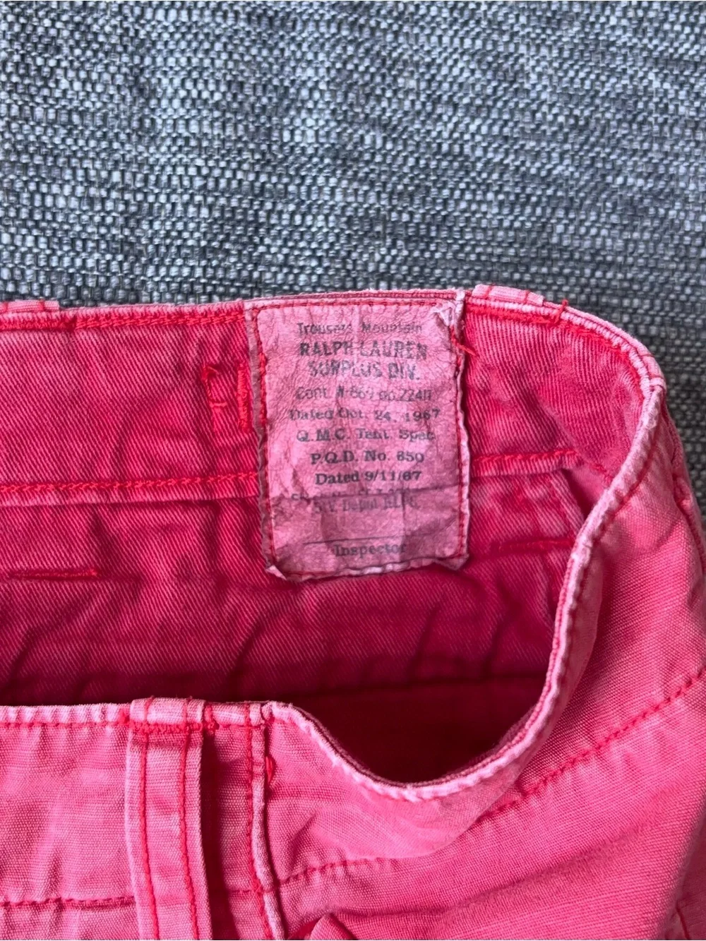 Polo Ralph Lauren measurements waist